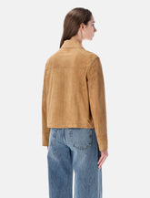 Sword 6.6.44 suede cropped jacket - | Spazio Pritelli