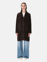 Sword suede leather coat - | Spazio Pritelli