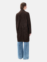Sword suede leather coat - | Spazio Pritelli