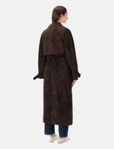 Trench in pelle scamosciata Sword - | Spazio Pritelli