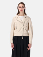 Sword Classic Biker leather jacket - | Spazio Pritelli