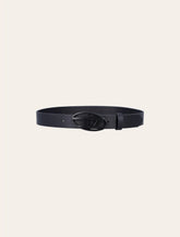Diesel Belt Oval Buckle Navy - | Spazio Pritelli