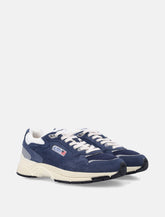 Autry Hyperway mesh & suede blue sneakers - | Spazio Pritelli
