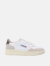 Autry Medalist Low white & teak woman's sneakers - | Spazio Pritelli