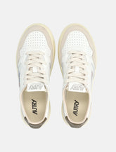 Autry Medalist Low white & teak woman's sneakers - | Spazio Pritelli