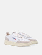 Autry Medalist Low white & teak woman's sneakers - | Spazio Pritelli