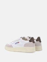 Autry Medalist Low white & teak woman's sneakers - | Spazio Pritelli