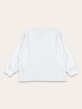 American Vintage Fizvalley white long-sleeve kids t-Shirt - | Spazio Pritelli