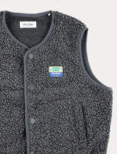 American Vintage Kids Hoktown grey fleece vest - | Spazio Pritelli