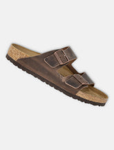 Birkenstock Arizona soft footbed oiled leather sandals - | Spazio Pritelli