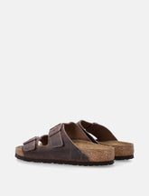 Birkenstock Arizona soft footbed oiled leather sandals - | Spazio Pritelli