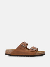 Birkenstock Arizona oiled leather sandals cognac - | Spazio Pritelli