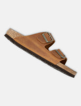 Birkenstock Arizona oiled leather sandals cognac - | Spazio Pritelli