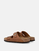 Birkenstock Arizona oiled leather sandals cognac - | Spazio Pritelli