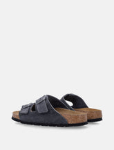 Birkenstock Arizona charcoal suede sandals - | Spazio Pritelli