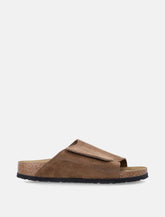 Birkenstock Solana dark tea VL suede sandals - | Spazio Pritelli