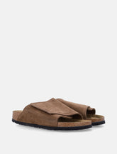 Birkenstock Solana dark tea VL suede sandals - | Spazio Pritelli