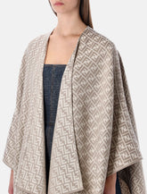Poncho in lana e seta FF Fendi - | Spazio Pritelli