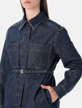 Fendi dark blue denim Go-To Jacket - | Spazio Pritelli