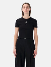 Fendi ribbed cotton t-shirt - | Spazio Pritelli