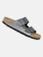 Birkenstock Arizona Birko-Flor metallic woman's sandals black - | Spazio Pritelli