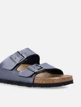 Birkenstock Arizona Birko-Flor metallic woman's sandals black - | Spazio Pritelli
