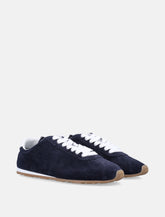 Miu Miu Plume suede sneakers with logo - | Spazio Pritelli