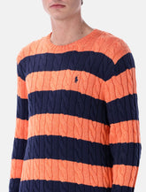 Polo Ralph Lauren striped cable knit sweater - | Spazio Pritelli