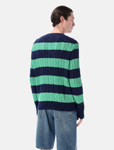 Polo Ralph Lauren striped cable knit sweater - | Spazio Pritelli