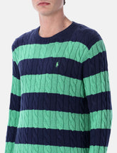 Polo Ralph Lauren striped cable knit sweater - | Spazio Pritelli