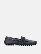 Prada Grid Black Leather Loafers - | Spazio Pritelli