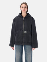 Carhartt WIP woman's Mitch canvas hoodie jacket - | Spazio Pritelli