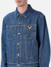 Valentino Garavani denim jacket with VGold - | Spazio Pritelli
