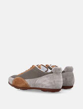 Pantofola d’Oro Thebe Magugu Undici Low suede and mesh sneakers - | Spazio Pritelli