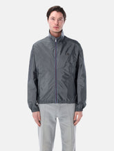 Prada grey technical nylon bomber jacket - | Spazio Pritelli