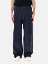 Prada pantaloni in cotone gamba larga - | Spazio Pritelli
