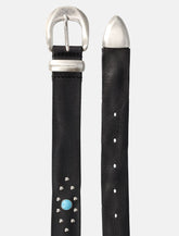 Mancini 1979 Alfred studded leather belt H 30 - | Spazio Pritelli