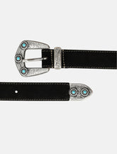 Mancini 1979 Calvin suede belt H 25 - | Spazio Pritelli