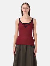 Prada silk striped tank top - | Spazio Pritelli