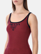 Prada silk striped tank top - | Spazio Pritelli