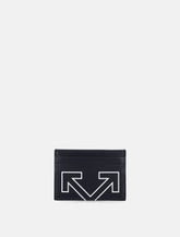 Off-White leather Heritage cardholder - | Spazio Pritelli