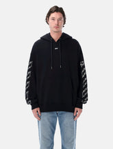 Off White Hoodie Chain Araldic Arrow Sleeve Back Logo Print - | Spazio Pritelli