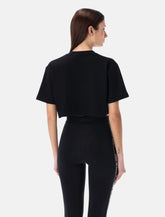 Off-White black cropped tee - | Spazio Pritelli