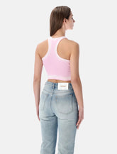 Off-White spray OFF stamp rib crop top - | Spazio Pritelli