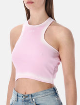 Off-White spray OFF stamp rib crop top - | Spazio Pritelli