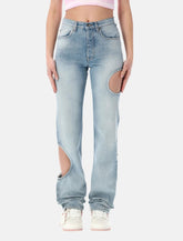 Off-White New Meteor light blue denim pants - | Spazio Pritelli