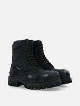 Stivali Combat Strike in tela di cotone Balenciaga - | Spazio Pritelli