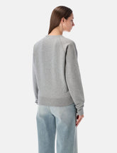 Maison Kitsuné Felpa Classica in Cotone con Ricamo "Fox Head" - | Spazio Pritelli