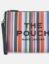 Marc Jacobs The Stripe mesh large pouch - | Spazio Pritelli