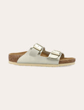 Birkenstock Arizona Kids Birko-Flor® metallic gold sandals - | Spazio Pritelli